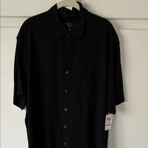 Geoffrey Beene Dark Casual Button Down Shirt